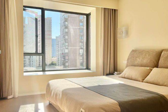 Wuding Rd metro/1br1bt/central AC/floor heat/oven