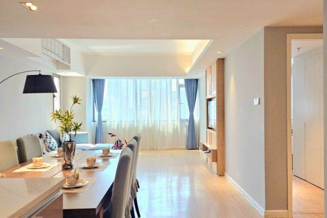 2br service apt near Jiangsu Rd Station(Line 2/11)