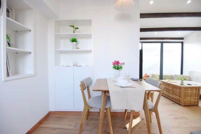 1 br near L2/L7/L14 jing'an temple station+floor heating