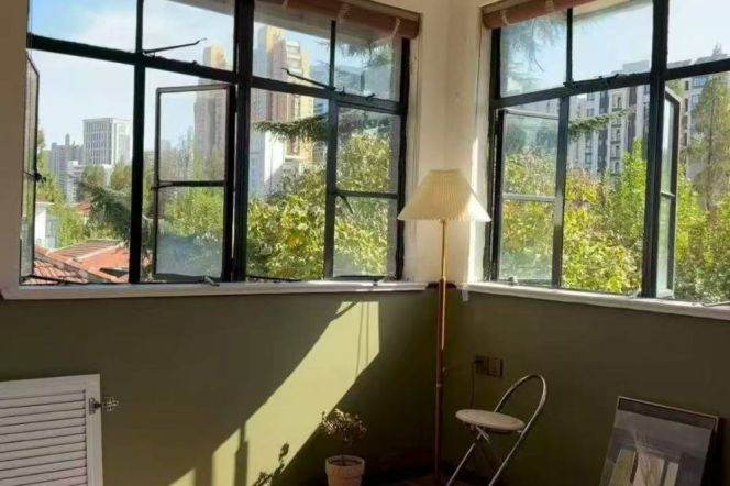 Green view bright 1BR APT Jiangsu Rd Metro 9k