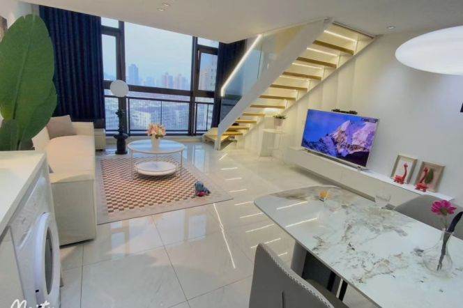 120 sqm 2 br+2 bath modern Duplex &central AC /Putuo 9.5K