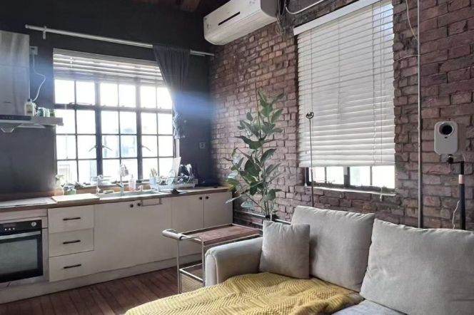 Good lighting 1br loft with terrace near South Shaanxi Road