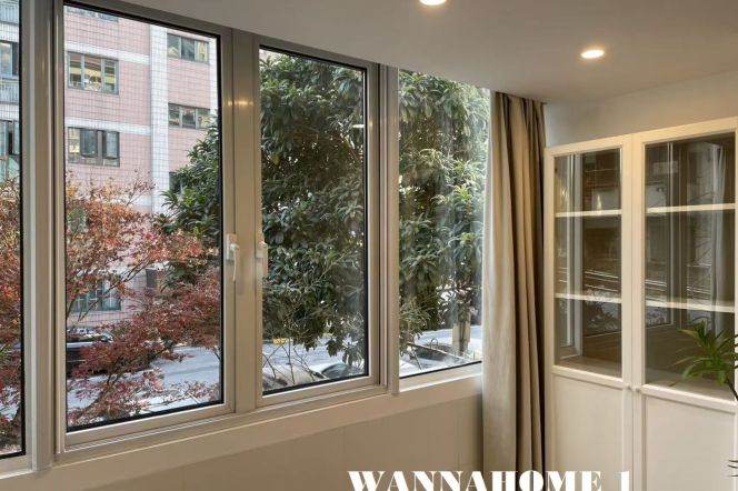Modern&Spacious 1Bdr 1Bath Apt+L2/11 Jiangsu Rd+Nice View+2F Walk Up