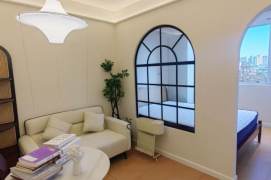 Nice view 1 br with lift in Old Xuhui.easy to L2/11 JiangSu rd st.+ L 10/11 JiaoTong University