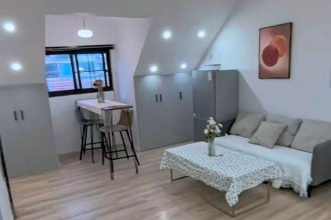 Super cozy & spacious 1br duplex apt nr Changshu Line 1/7  