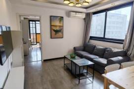 Bright 1 br with big balcony in Jing'an on XinZha Rd . easy to L7 ChangPing Rd St.