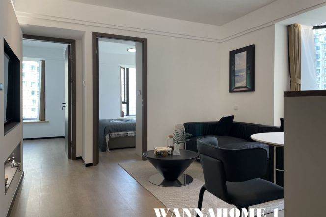 New&Spacious 2Bdrs 1Bath Apt+Zhongshan Park+Awesome View+Top Compound