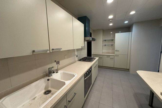 modern big 2brs balcony modern furniture open kitchen in Xintiandi 