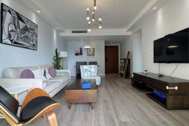 modern 3brs  modern furniture in Yanlord Huang pu river 22.5K