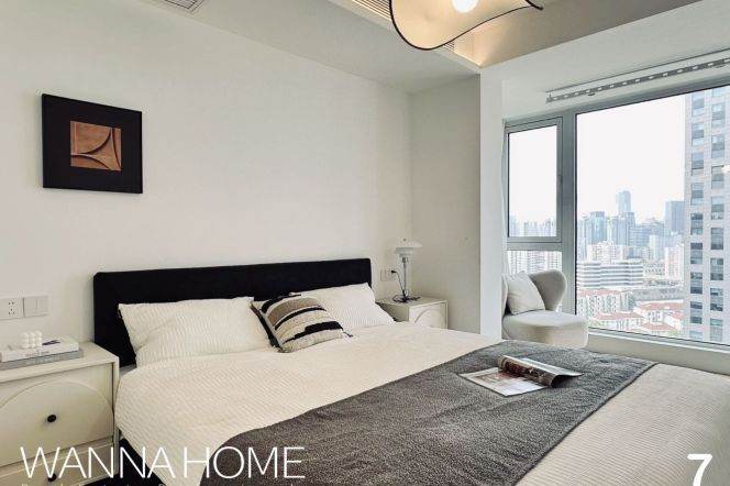 Luxury Compound/Zhongshan Park/Gym+Pool/Amazing View/Large Storages/Cozy2br