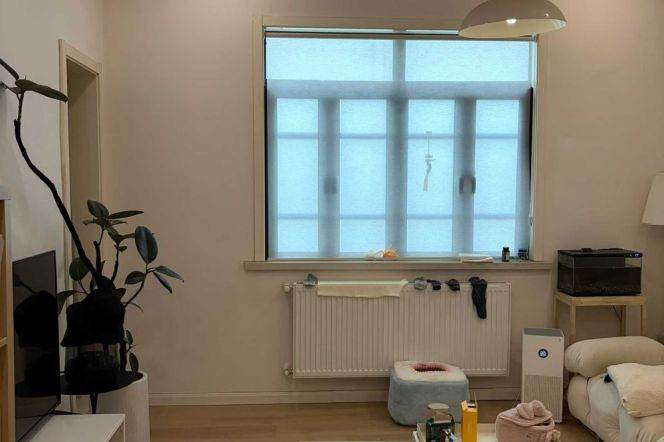 Cozy 2BR 2BA Old Apt w/Heating&Balcony nr Hengshan Rd Station