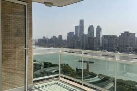 super modern big 3brs floor heating open balcony great river view IFC ,Huang pu river