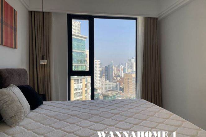 Modern&Fabulous&ReallyBright 2Bdrs 1Bath Apt+Zhongshan Park+Awesome View+Top Compound