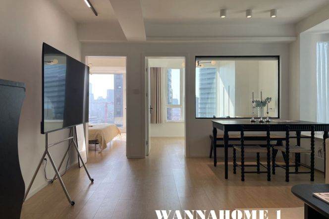 Modern&Nice&ReallyBright 2Bdrs 1Bath Apt+Zhongshan Park+Awesome View+Top Compound