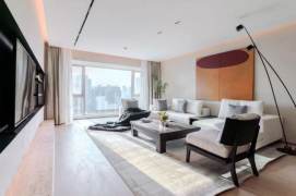 super modern 3brs floor heating nice river view modern furniture beside Huang pu river