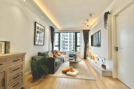 modern big 1 bedroom floor heating modern furniture in Xujiahui only 14.5K
