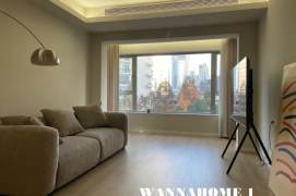 Modern&Spacious&Bright 2Bdrs 1Bath Apt+Top Compound+Free Club+Jing'an Temple+Nice View