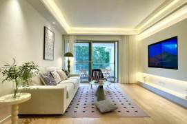 Jing'an Temple/Changping Rd metro/3br2bt/central AC/floor heat/balcony/free club/tennis court