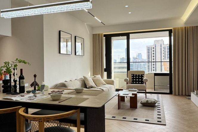Suzhou Creek | Simple & Beautiful 2BR + Big balcony&River view | Hanzhong rd metro | Good view