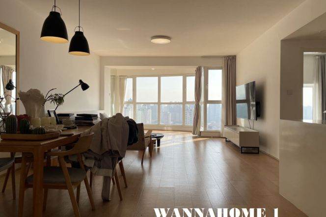 Top Compound+Spacious&Modern 3Bdrs 2Baths Apt+Awesome View/IAPM+South Shaanxi Rd