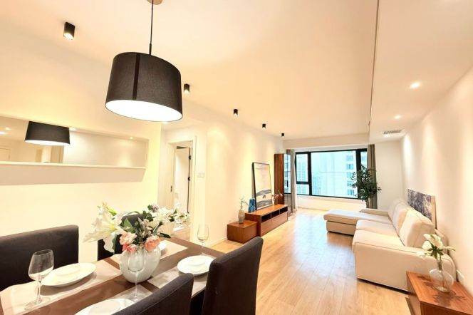 Xujiahui Oriental Manhattan good price 2Br,floor heating