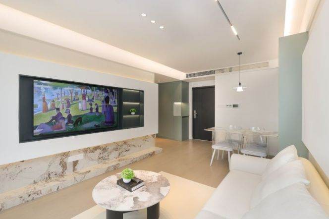 Jing'an Temple. Modern 1br,decent compound  ,elevator, floor heating 