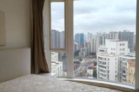 Jing 'an Temple, high cost performance, large one-bedroom, floor-to-ceiling window glass