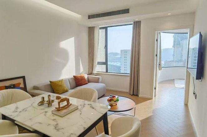 Morden 1bedroom with river and floor heating beside beautiful Huang pu river