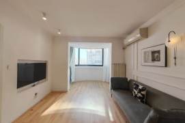 Full furnished 1br/2living & elevator/oven @ Jing'An temple