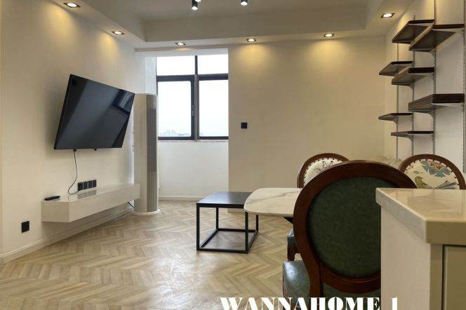 Modern&Spacious 2+1Bdrs 2Baths+High Floor/Good View/L7 Chang Ping Rd+Jing An Temple