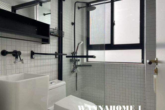 Modern&Spacious&Bright&Well-Designed 2Bdr 1Baths Apt+Good View+Jing'an Temple