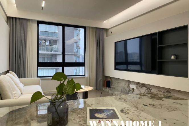 Great Compound+Spacious&Modern&Bright 1Bdr 1Bath Apt+Jing An Temple+Awesome View
