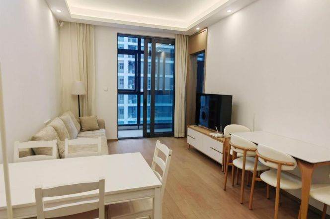 Good size living room 1 br next NYU shanghai ,4 mins walking to L6/8/11 