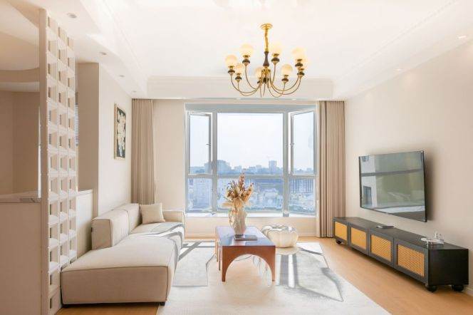 High rise 4br apt,floor heating,international community with Gym,swimming pool