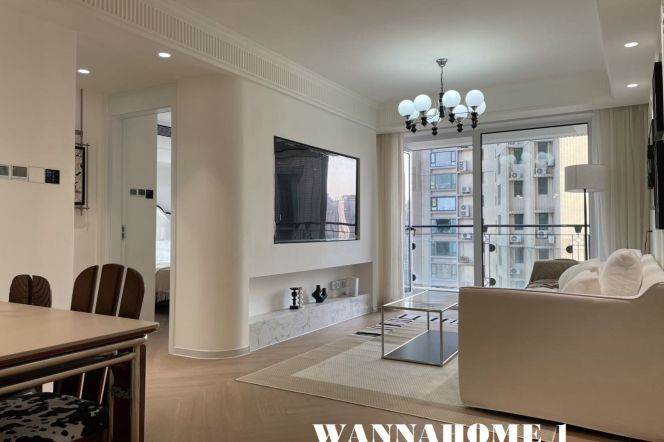 Open Balcony+Spacious&Bright&Modern 2Bdrs 2baths Apt+XuJia Hui CBD+Nice Compound+Awesome View