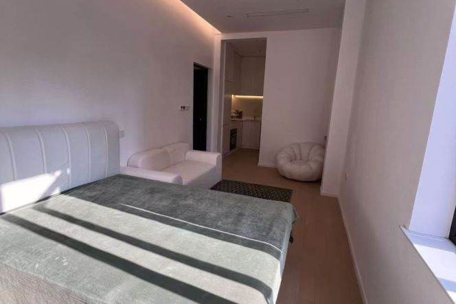 Brilliant high ceiling one bedroom Apt+gym+heating+central AC @Changping