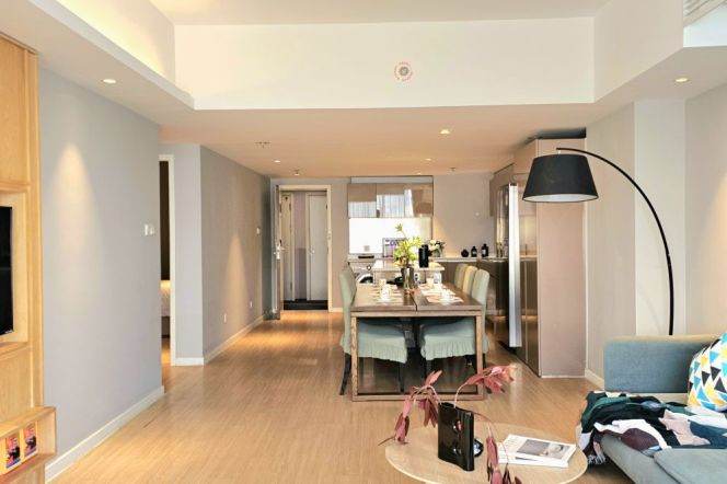 2br service apt near Jiangsu Rd Station(Line 2/11)