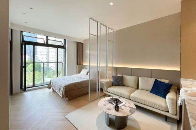 Brilliant one bedroom serviced apt+Floor Heating+oven Nr L7/13/14 Jing'an