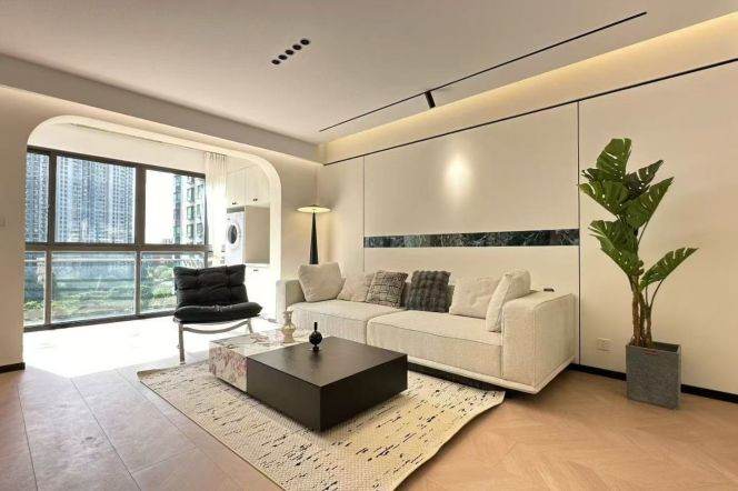 Morden 2brs with floor heating and balcony near Huang pu river