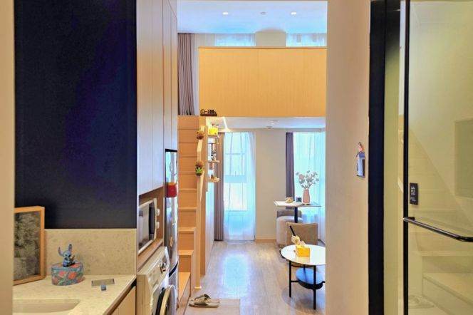 1br Loft service apt Near Hongmei Rd Station (Line 12)