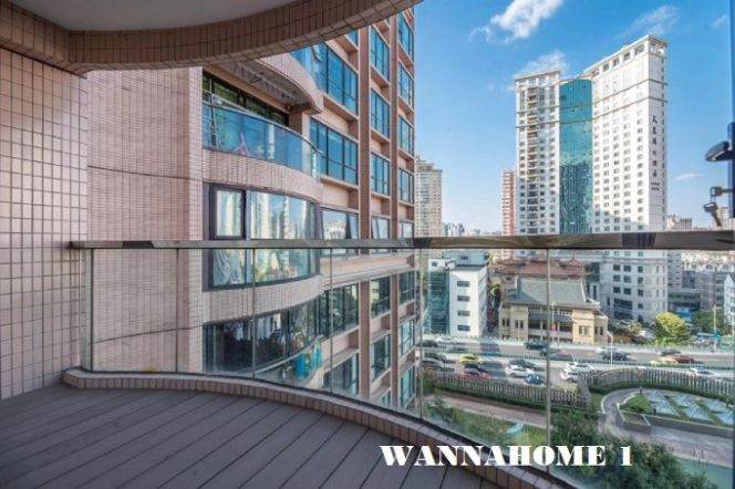 Open Balcony+Top Building+Really Bright&Spacious 3Bdrs 2Baths Apt+Jing An Temple+Wu Kang Rd