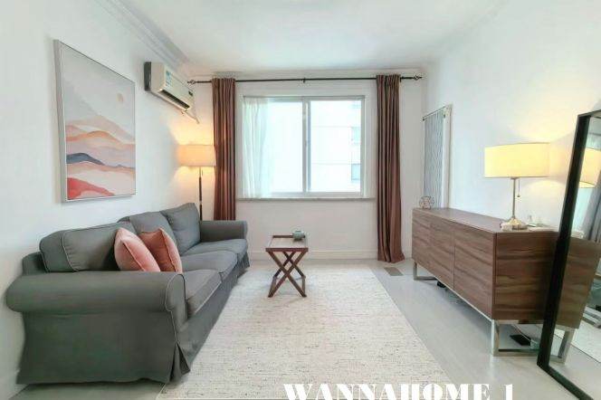 Modern&Spacious&Bright&Well-Designed 1Bdr 1Baths Apt/Good View/Jing'an Temple