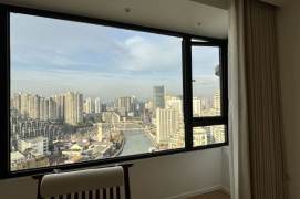 Suzhou Creek | Simple & Beautiful 2BR + Big windows&River view | Hanzhong rd metro | Good view