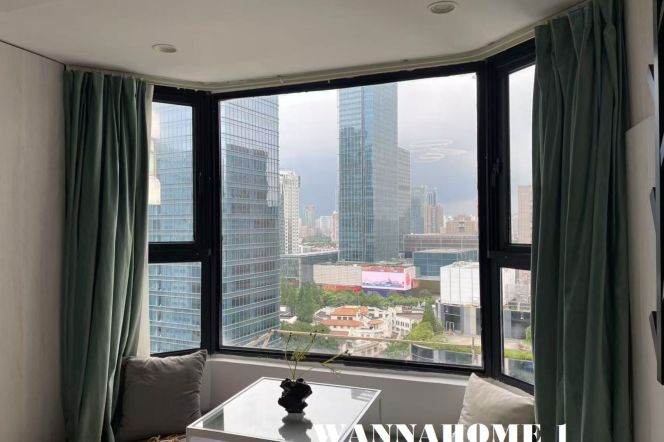 Awesome View+Modern&Spacious&Bright&Well-Designed 2Bdr 1Baths Apt+Jing An Temple