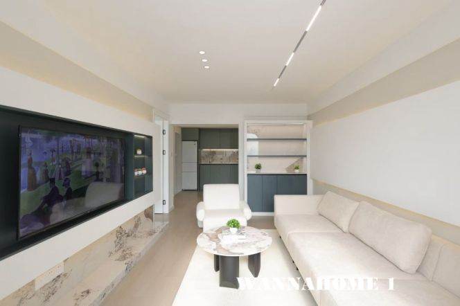 Awesome View+Spacious&Modern&Bright&Good Layout 1Bdr 1Bath Apt+Large Closet+Jing An Temple
