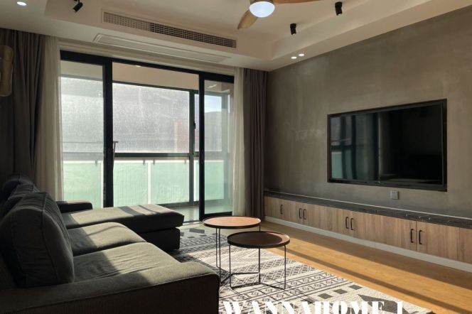 Large Balcony+Modern&Really Bright&Spacious 3Bdrs 2Baths Apt+Xu Jia Hui CBD+Top Compound