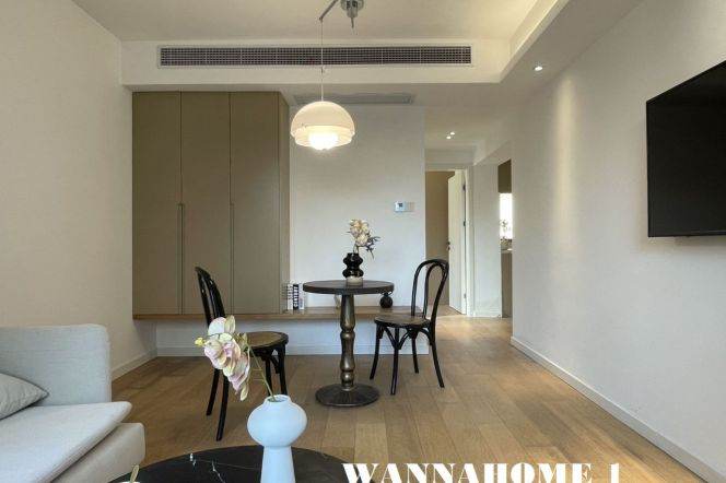 Modern&Spacious&Good Quality 1Bdr 1Bath Apt/Jing'an Temple/Enough Storage/Greenery View