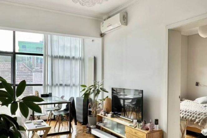 High ceiling 1br Lane Apt + big windows + wall heating | Next to IAPM | 0 step Changshu rd Mt L1/7
