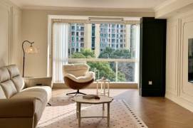 modern 3brs floor heating nice furniture in Zhong shan park line 2,3,4