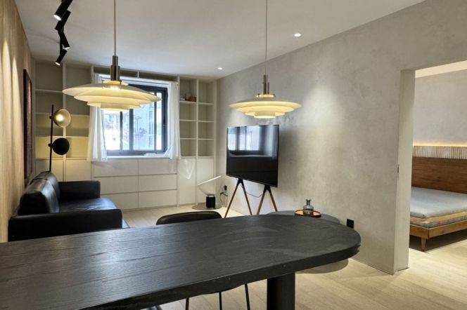 Modern 1BR + Heating  | Changping rd L7 & Changshou rd metro L7/13